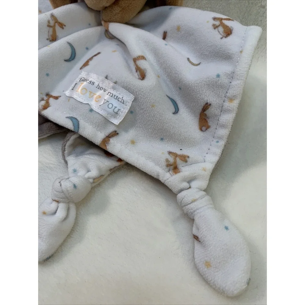 Guess How Much I Love You Bunny Baby‎ Security Blanket Lovey soft knot knotted